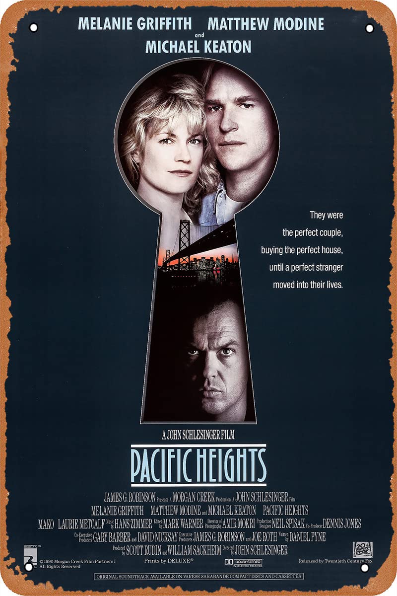 Amazon.co.jp: Clilsiatm Pacific Heights ポスター ホラー映画 ブリキ